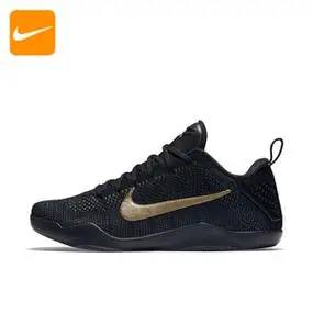 nike/耐克 kobe 11 _ 耐克nike kobe 11 low科比11代黑金低帮编织男子
