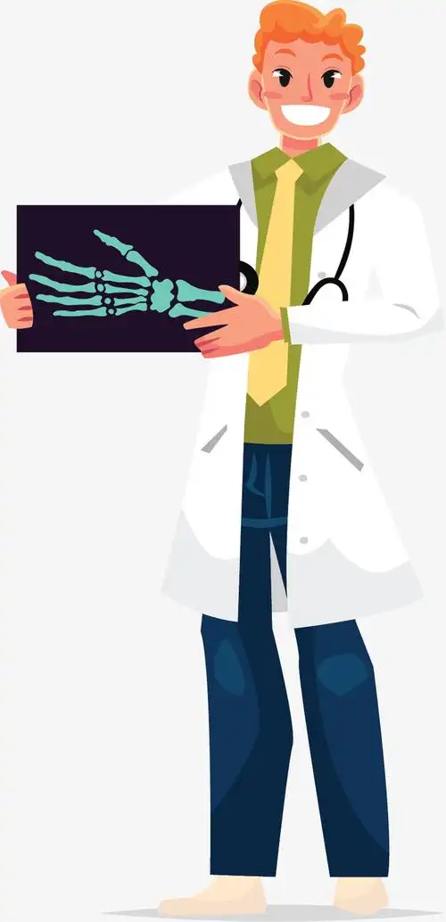 骨科诊断卡通医生