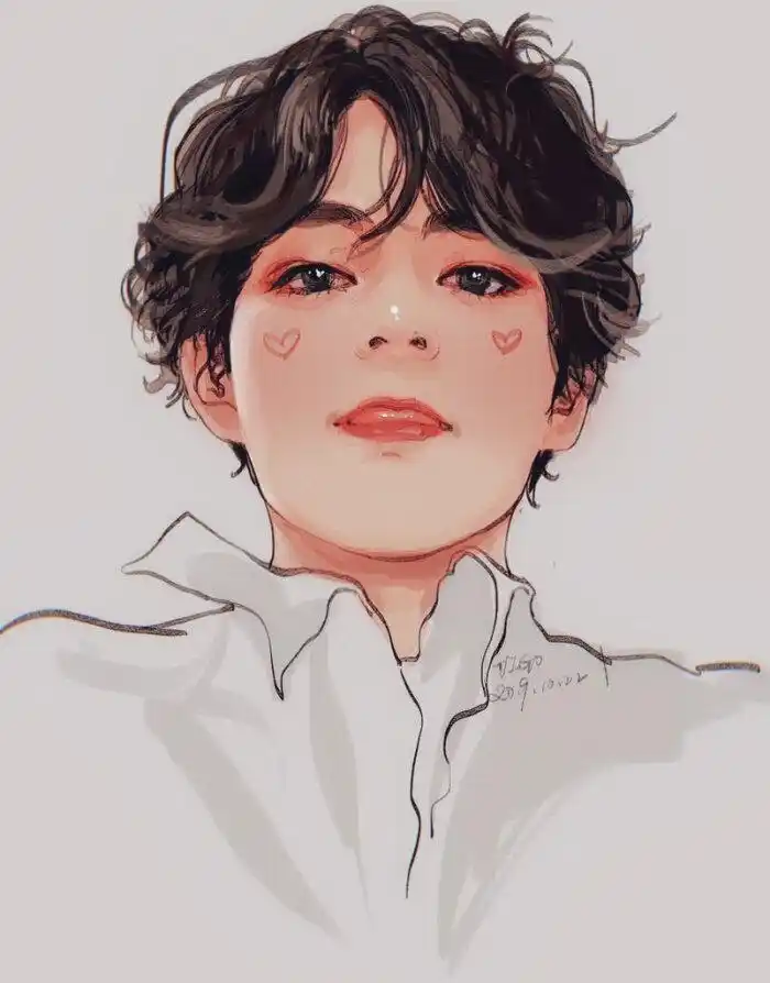 bts手绘饭绘漫画