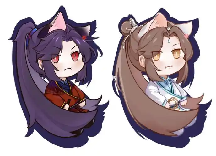 二哈和他的白猫师尊  #楚晚宁  #墨燃 #q版一只白猫昨天 06:56回复