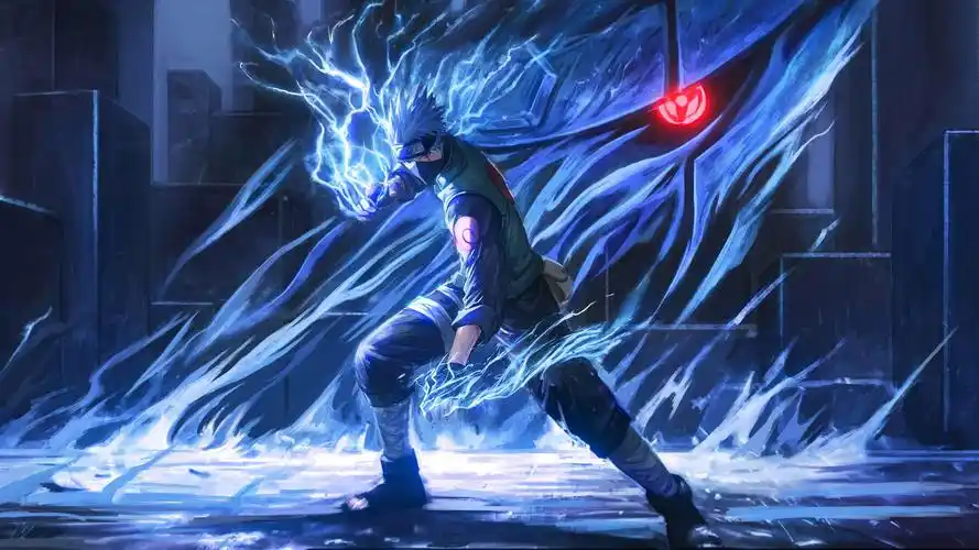 【板绘】卡卡西雷切——神威之力