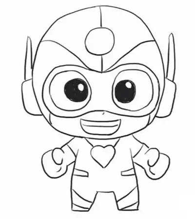 怎么画开心超人