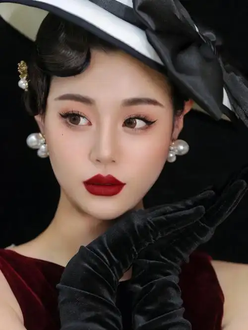 轻复古妆容造型银川新娘跟妆