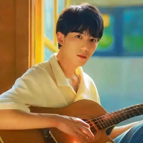 弹吉他文艺男生意境头像图片