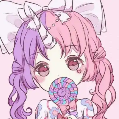 可爱少女心头像粉色精选韩系二次元软萌头像