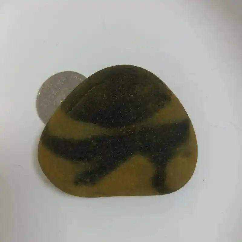 画面文字象形美石《元旦》这是一枚文字象形石《元》,那为什么我 - 抖