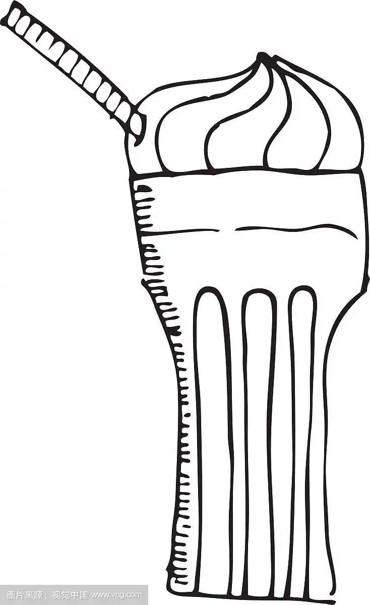 奶昔美味孤立的图标