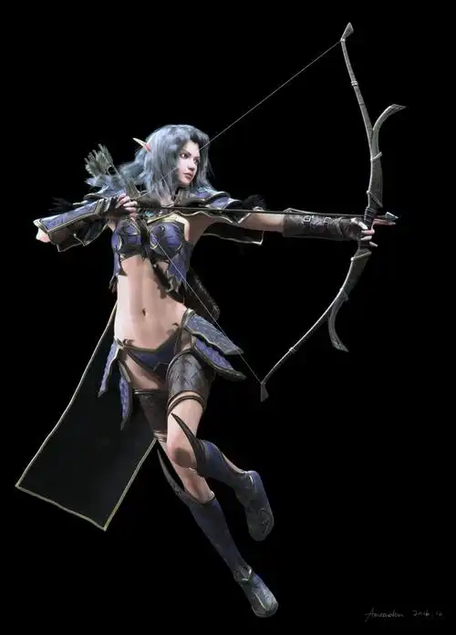 精灵弓箭手|三维|人物/生物|aniraiden - 原创作品 - 站酷 (zcool)