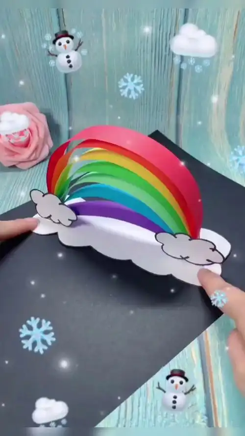 手工制作#彩虹摆件手工diy教程～来来,盘它!