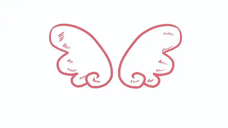 翅膀简笔画