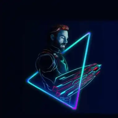 漫威头像炫酷图片大全高清创意炫酷的电光漫威英雄头像图片