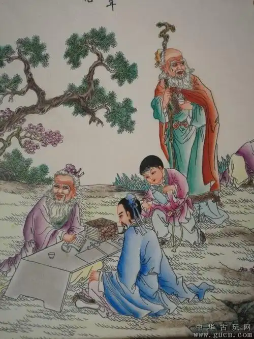 竹林七贤瓷板画 - 中华古玩网 - 古董收藏,古玩收藏,古玩鉴定,古玩