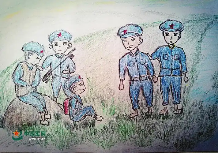 手绘丨长征路上的金色鱼钩