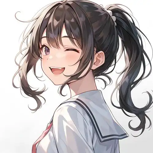 马尾辫头像💖动漫风格来袭!