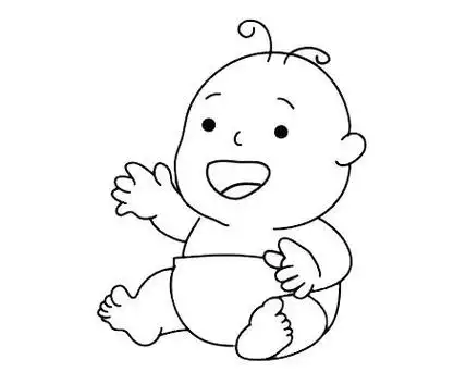 学画小宝宝简笔画步骤