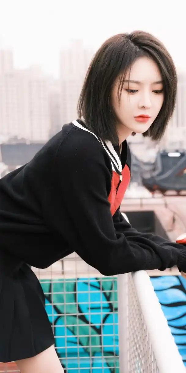 莫寒,黑色水手服写真壁纸图集