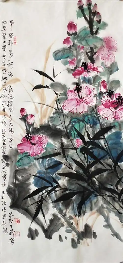 王莉花鸟画作品赏析——新春伊始万象更新