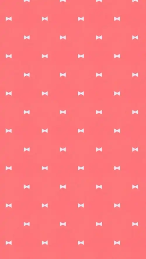 粉红色白色蝴蝶结 「iphone壁纸‐手机壁纸‐可爱‐卡