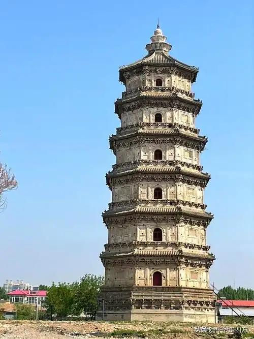 涿州八景双塔晴烟之辽代涿州双塔