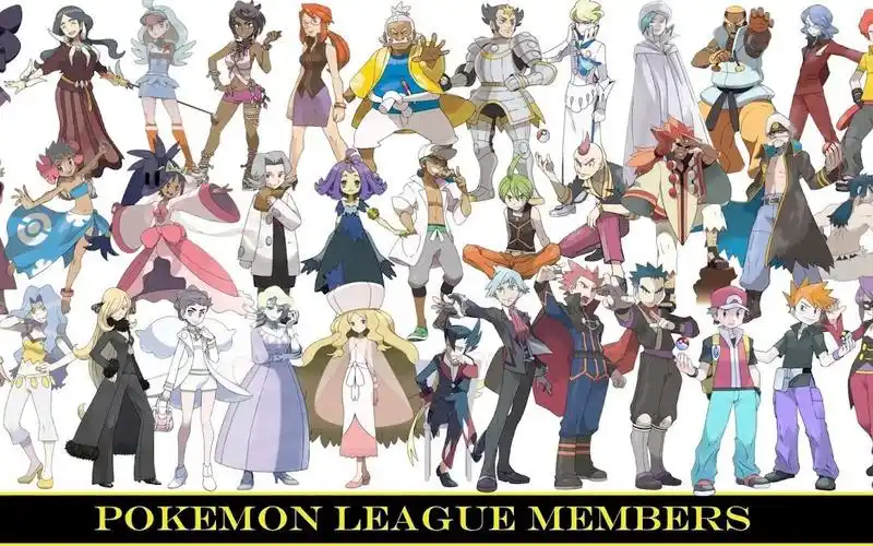 口袋妖怪历代口袋妖怪四大天王和冠军