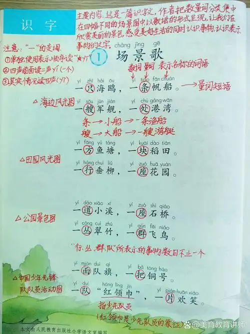 二年级上册第二单元第1课《场景歌》