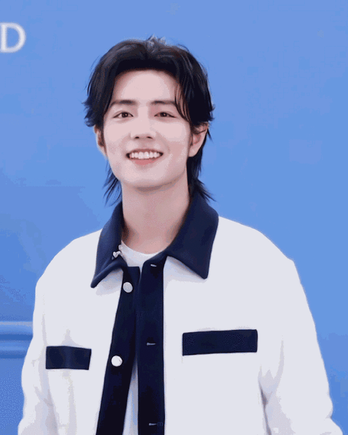 肖战蓝白外套##肖战