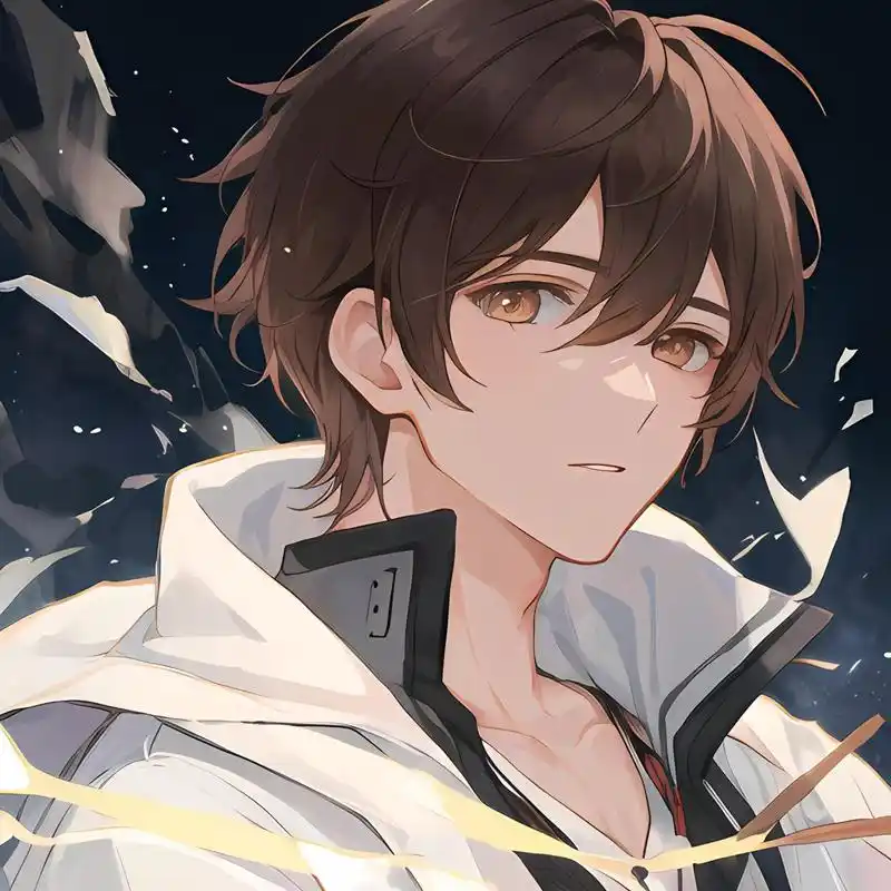 棕发男生头像分享