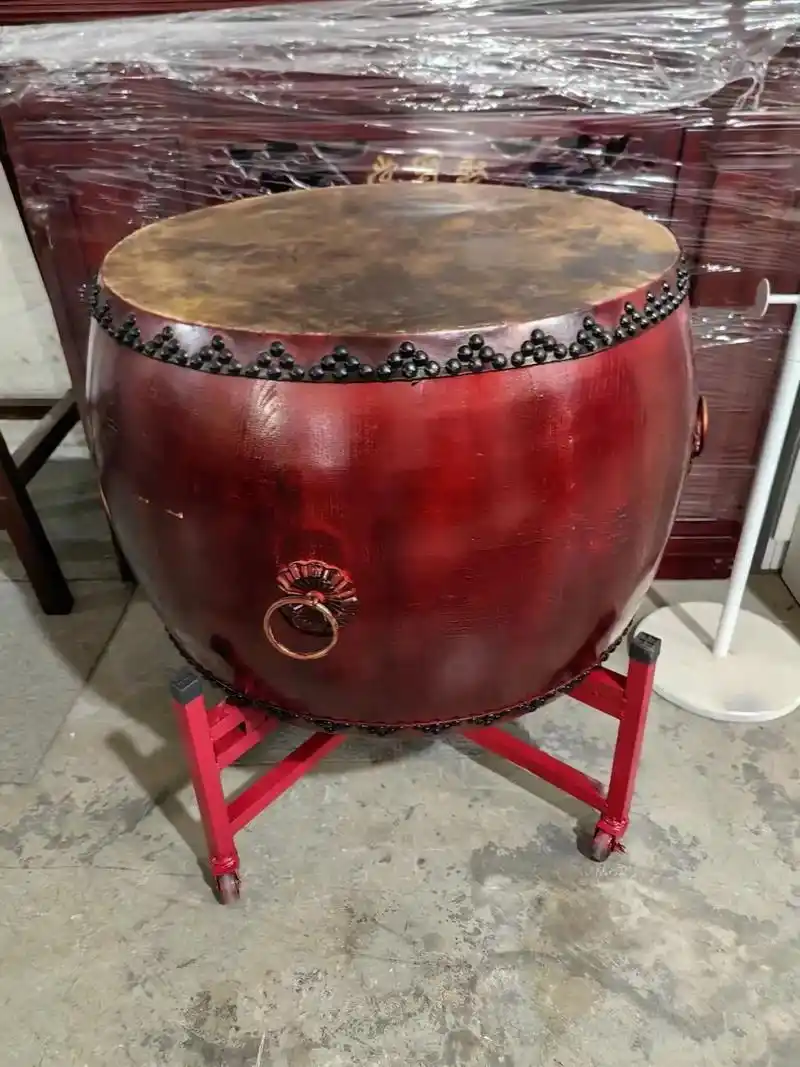 大鼓牛皮大鼓椿木白茬鼓原木鼓战鼓成人大鼓.