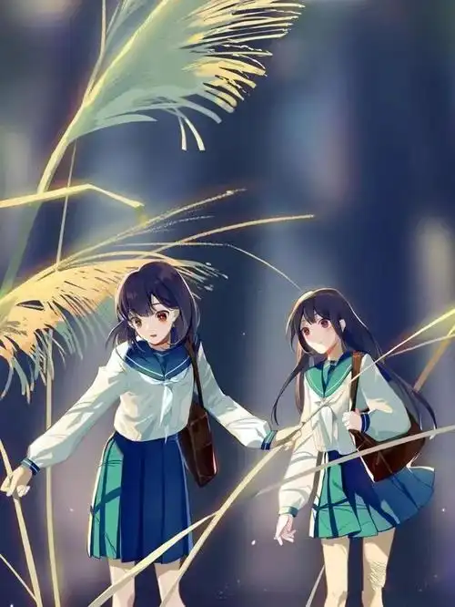 一组闺蜜系列的动漫萝莉唯美可爱壁纸