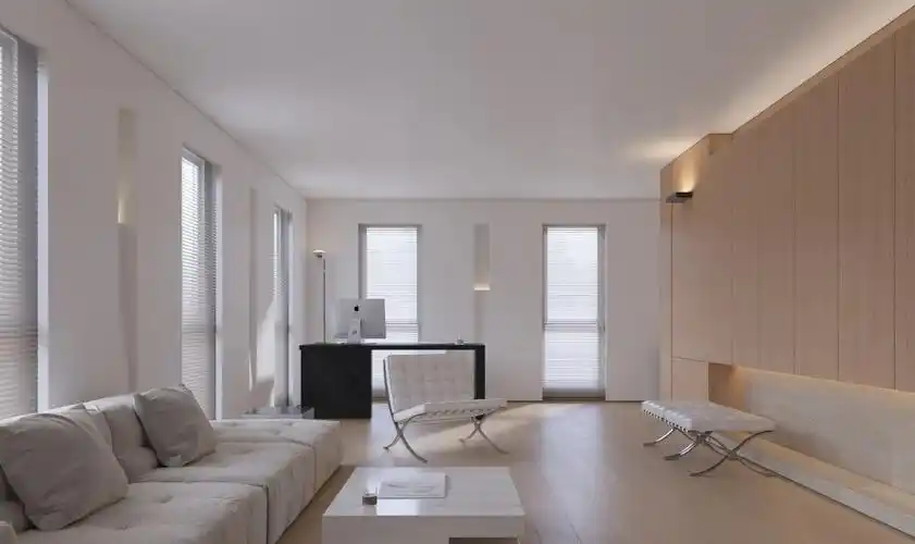 原木极简风客厅装修效果图