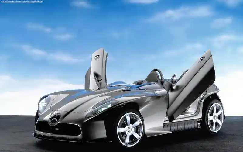 奔驰超级跑车贴图_超酷的外表奔驰概念车_汽车壁纸