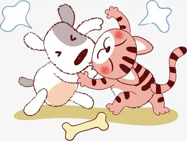 浪漫宠物店猫狗家庭草地花园方向牌