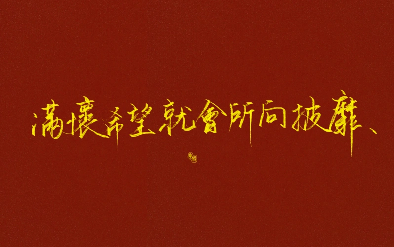 "满怀希望就会所向披靡." 2020共勉