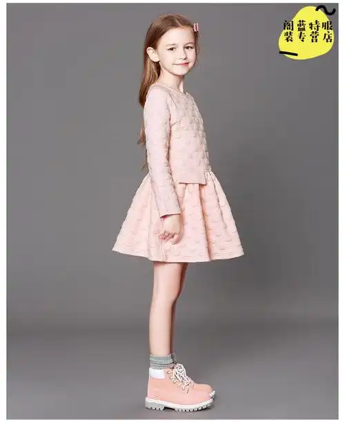 迪士尼小女孩冬天穿的裙子女大童连衣裙秋冬装2020新款童装加厚小女孩