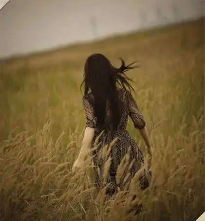 alone,背影,安若堇萱,插画,摄影,创意,落叶的悲伤,背对,她比烟花寂寞