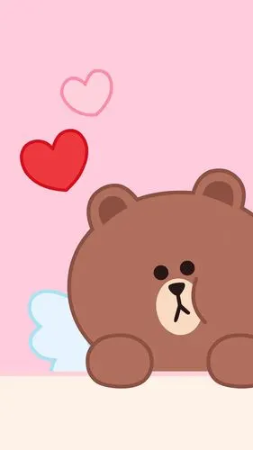 布朗熊和可妮兔,高清图片,手机锁屏桌面-壁纸族