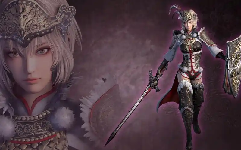 【真三国无双8】吕玲绮-结局-紧身肚兜装 小姐姐,这么大的方天画戟也