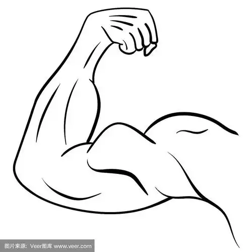 强烈的男性的手臂.象征着力量和肌肉