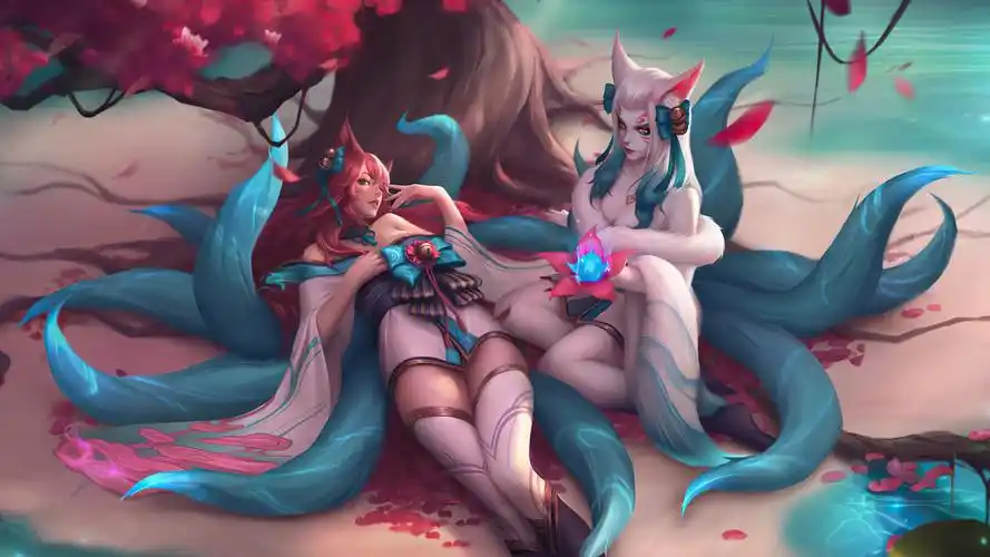 lol英雄联盟 灵魂莲华 九尾妖狐 阿狸 4k壁纸