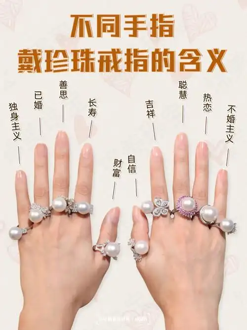 不同手指戴珍珠戒指的含义看看你戴对了吗