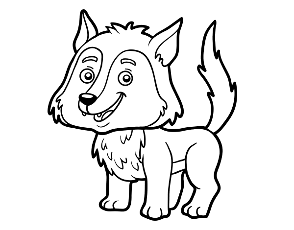 小狼简笔画小狼崽简笔画教程可爱小狼崽的简笔画怎么画一只狼简笔画