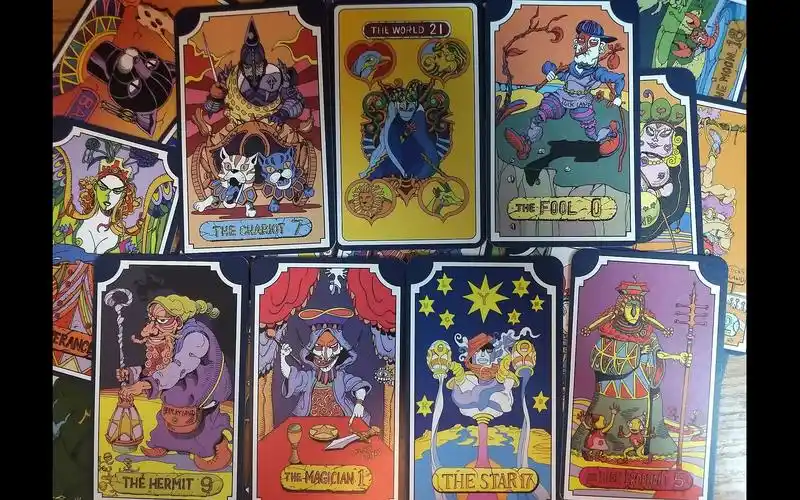 jojo的奇妙冒险实体塔罗牌22张大阿卡纳牌9张埃及九荣神