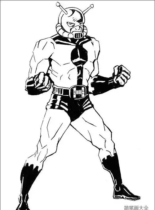 蚁人简笔画大全