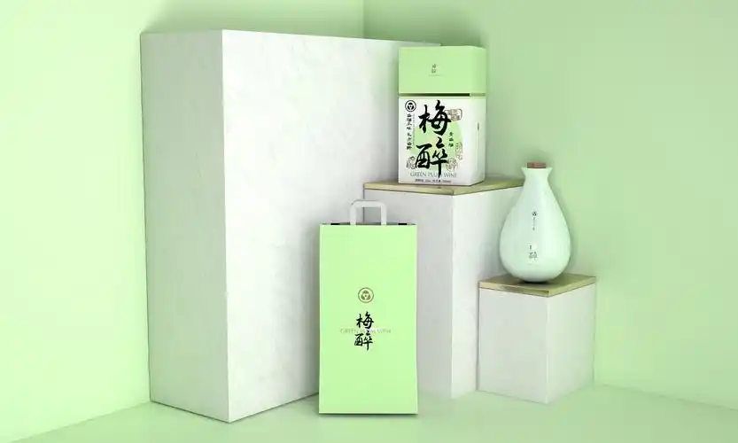 青梅酒/包装渲染