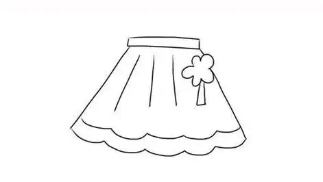 服饰简笔画简笔画作品大全漂亮的连衣裙上色简笔画图片教程步骤画裙子