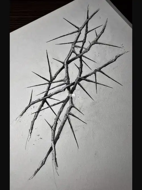荆棘纹身手稿
