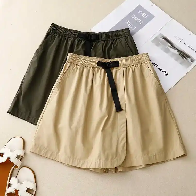 胖妈妈文艺复古休闲阔腿棉麻短裤女宽松大码.40 或将近40的 - 抖音