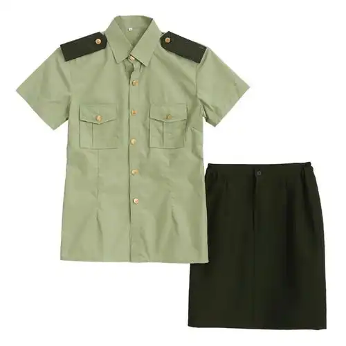 夏季国旗班升旗旗手仪仗队服装短袖军装演出服合唱民族服装