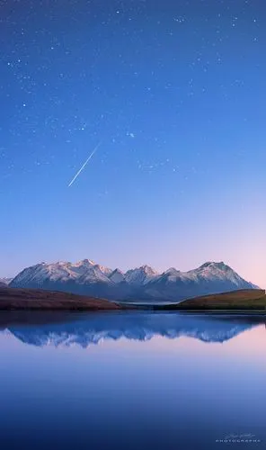 梦幻蓝色唯美星空背景