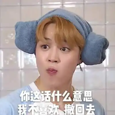 防弹少年团 表情包 朴智旻 jimin(出处:vice-jk)